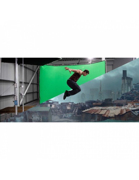 Envío Gratis Verde - Superior Derecha CUBIERTA DE FONDO CHROMA KEY FX 4x2,9 M AZUL MANFROTTO- MFMLBG4301CB