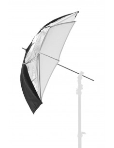 PARAGUAS DUAL BLANCO/PLATA /NEGRO 85CM. MANFROTTO - LLLU3223F