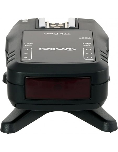 TRANSMISOR Y RECEPTOR SET DE FLASH POR RADIO PROFESIONAL TRIGGER DUAL CANON/ NIKON ROLLEI- P28002