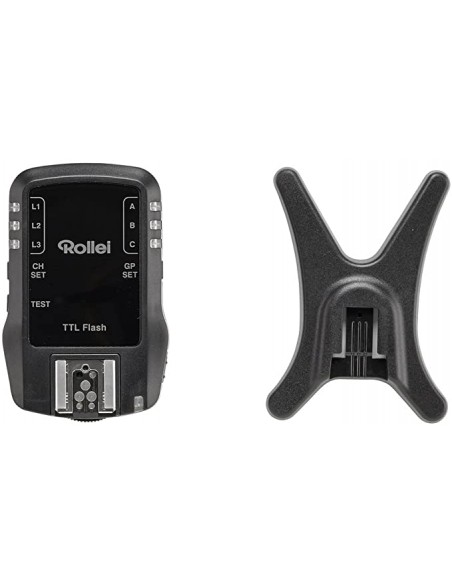 TRANSMISOR Y RECEPTOR SET DE FLASH POR RADIO PROFESIONAL TRIGGER DUAL CANON/ NIKON ROLLEI- P28002