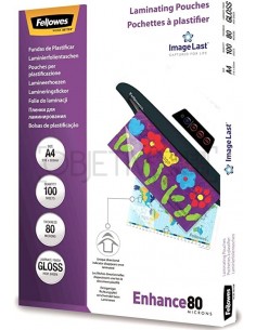 FUNDA LAMINADO MATE A4-100 UNDS FELLOWES- FLMATEA4