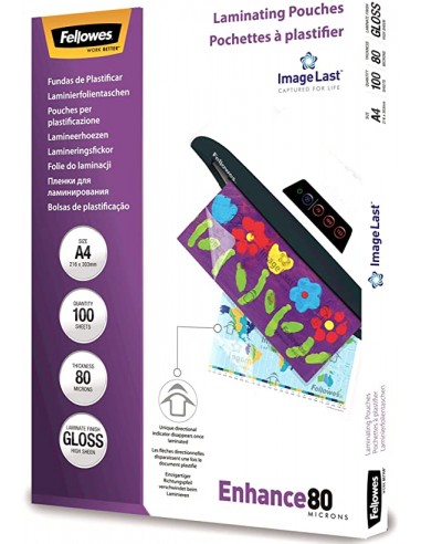 FUNDA LAMINADO MATE A4-100 UNDS FELLOWES- FLMATEA4