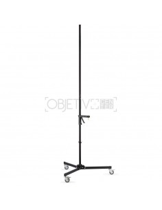 PIE DE ESTUDIO TIPO COLUMNA NEGRO CON RUEDAS MANFROTTO - MF231B
