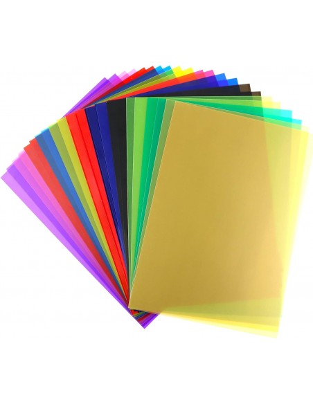 KIT FILTROS DE GELATINAS PVC PARA FLASH - 24 UNDS