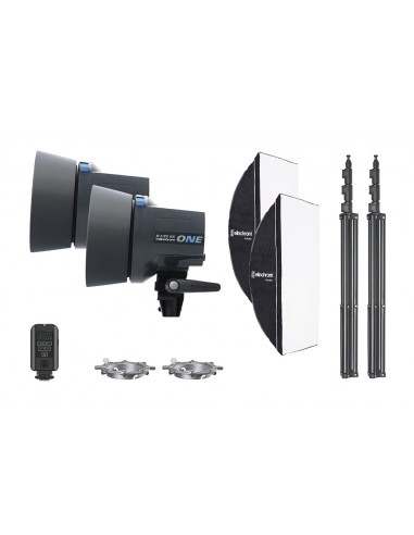 FLASH DE ESTUDIO D-LITE RX ONE KIT DOS UNIDADES CON ACCESORIOS SOFTBOX TO GO ELINCHROM - EL20848.2