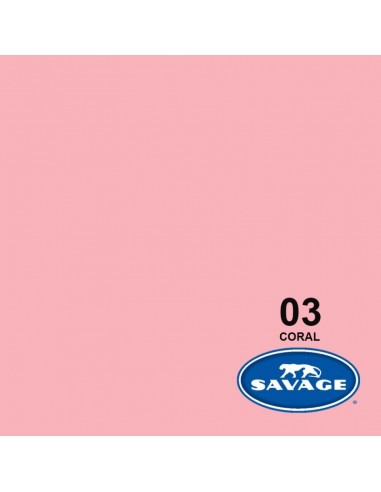 FONDO PAPEL SAVAGE  2,72M X 11M. - 3 CORAL