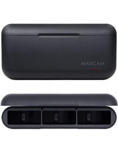 CARGADOR BATERÍA TRIPLE MAXCAM GOPRO HERO 12 Y 11 - M4BATTERY05