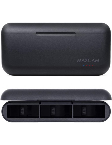 CARGADOR BATERÍA TRIPLE MAXCAM GOPRO HERO 12 Y 11 - M4BATTERY05