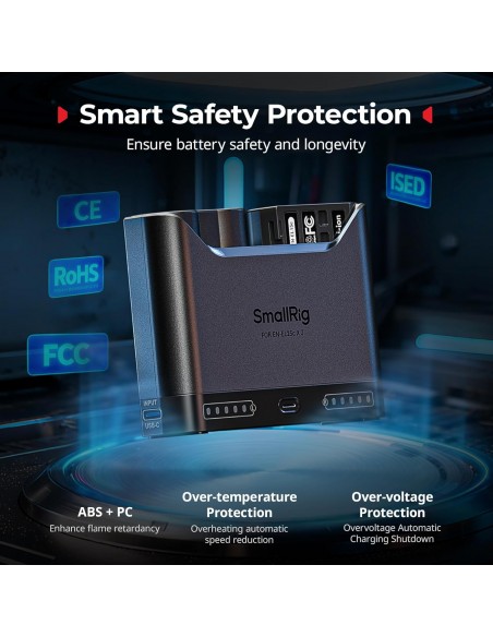 SMALLRIG KIT DE BATERÍAS EN-EL15C - 1940MAH - NIKON + CARGADOR DUAL - 5486