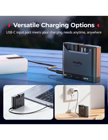 SMALLRIG KIT DE BATERÍAS EN-EL15C - 1940MAH - NIKON + CARGADOR DUAL - 5486