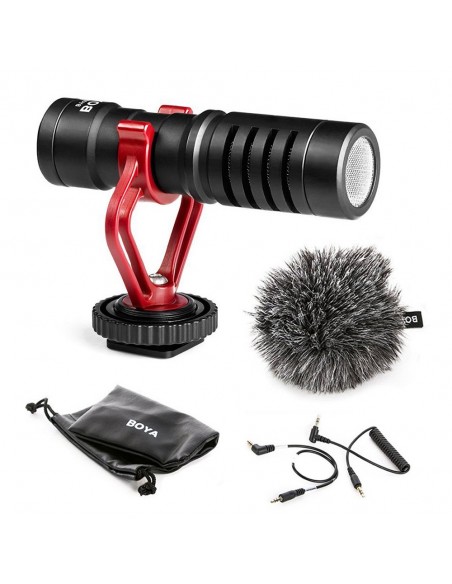 MICRÓFONO DE CAÑÓN SOBRE CÁMARA CARDIOIDE BY-MM1BOYA- BYMM1