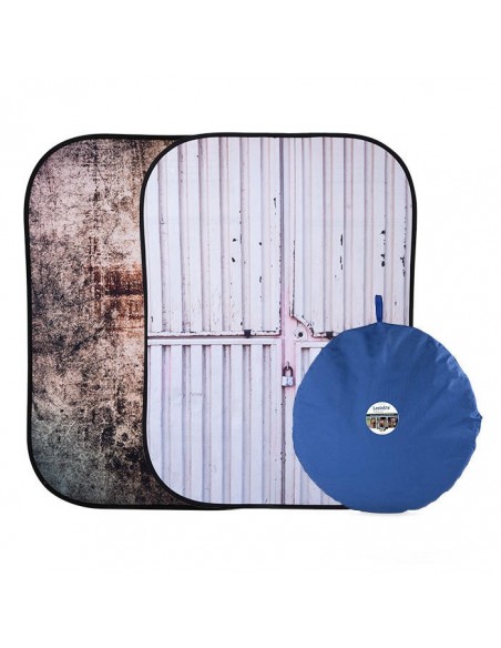 FONDO PLEGABLE DOBLE CARA METAL TEXTURA ÓXIDO / CONTAINER 1,5 X 2,1M MANFROTTO - LLLB5718