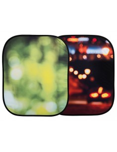 FONDO PLEGABLE DOBLE CARA SERIE OUT OF FOCUS HOJAS DE VERANO/ LUCES DE CIUDAD 1,2 X 1,5M MANFROTTO - LLLB5730