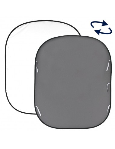 FONDO PLEGABLE DOBLE CARA BLANCO /GRIS MEDIO 1.80 X 2.15 M MANFROTTO - LLLB67GW