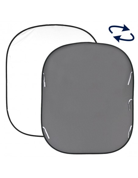 FONDO PLEGABLE DOBLE CARA BLANCO /GRIS MEDIO 1.80 X 2.15 M MANFROTTO - LLLB67GW