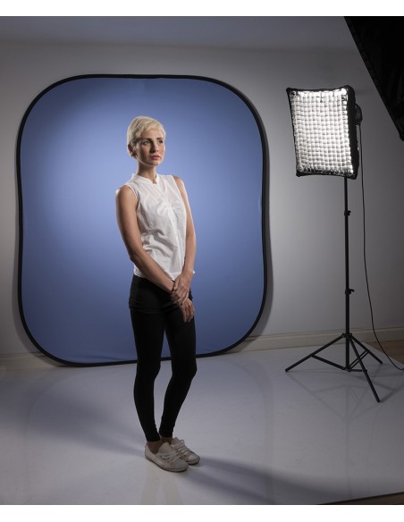 FONDO PLEGABLE LISO DOBLE CARA 1.8 X 2.1 AZUL/ ROSA MANFROTTO - LLLB6751