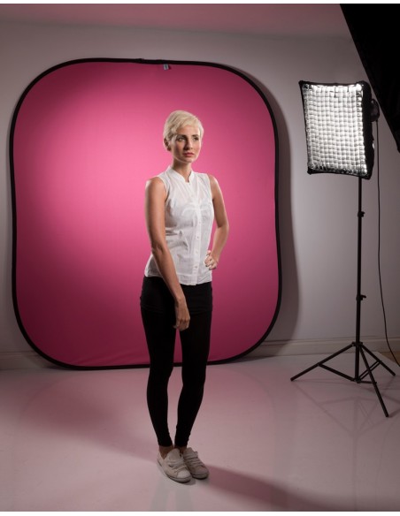 FONDO PLEGABLE LISO DOBLE CARA 1.8 X 2.1 AZUL/ ROSA MANFROTTO - LLLB6751