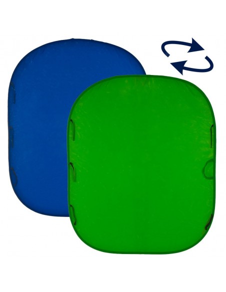 FONDO PLEGABLE LISO DOBLE CARA CHROMA KEY VERDE/ AZUL  1,5 X 1,8 M MANFROTTO - LLLC5687