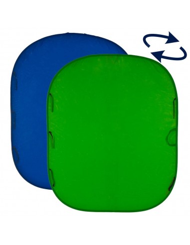 FONDO PLEGABLE LISO DOBLE CARA CHROMA KEY VERDE/ AZUL 1,8 X 2,1 M MANFROTTO - LLLC5987