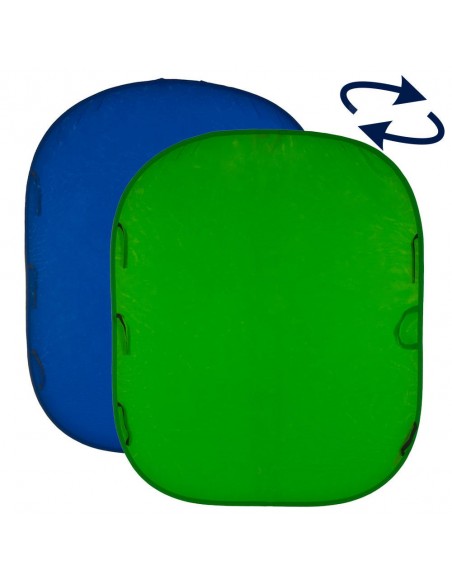 FONDO PLEGABLE LISO DOBLE CARA CHROMA KEY VERDE/ AZUL 1,8 X 2,1 M MANFROTTO - LLLC5987