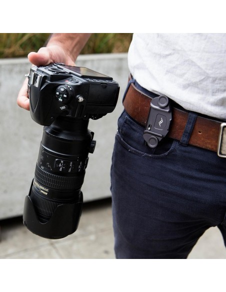 CLIP CAPTURE CAMERA V3 NEGRO CON ZAPATA STANDARD PEAK DESIGN- CPBK3