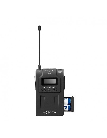 MICRÓFONO INALÁMBRICO UHF PRO 1TX Y 1RX BOYA- BYWM8PROK1