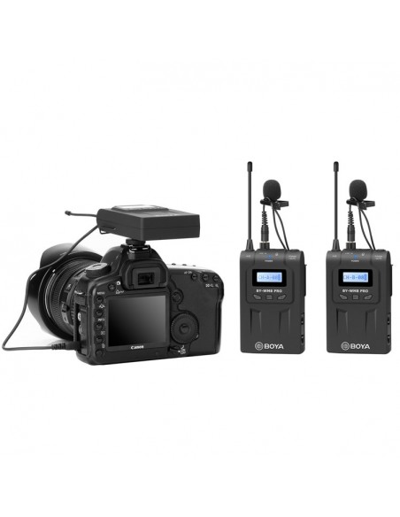 MICRÓFONO INALÁMBRICO UHF PRO KIT 2TX Y 1RX BOYA- BYWM8PROK2