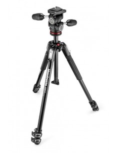 KIT TRÍPODE 190X 3 SECCIONES CON RÓTULA 804 MK II 3 WAY MANFROTTO- MFMK190X3-3W1
