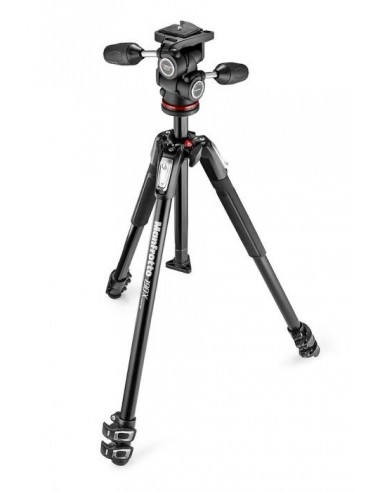 KIT TRÍPODE 190X 3 SECCIONES CON RÓTULA 804 MK II 3 WAY MANFROTTO- MFMK190X3-3W1