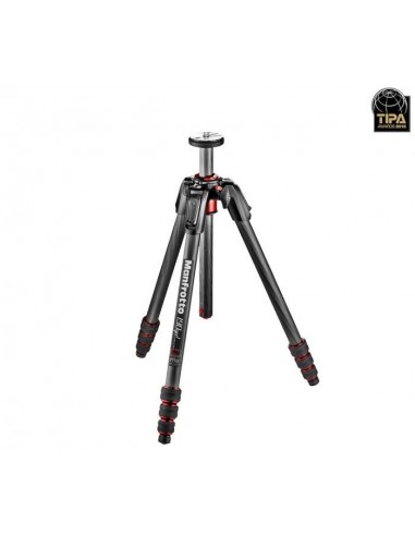 TRÍPODE 190! GO M 4 SECCIONES FIBRA DE CARBONO MANFROTTO- MFMT190GOC4