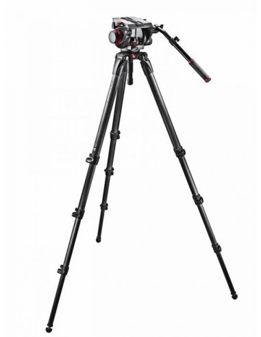 TRÍPODE PARA VIDEO MPRO 536 DE CARBONO CON RÓTULA 509HD MANFROTTO - MF509HD-536K