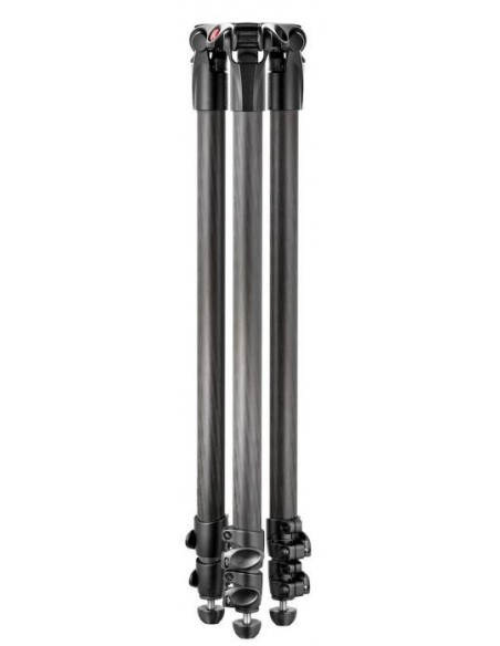 TRÍPODE VIDEO 3 SECCIONES SEMI ESFERA 75 MM FIBRA DE CARBONO MANFROTTO - MF535