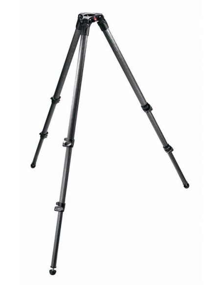 TRÍPODE VIDEO 3 SECCIONES SEMI ESFERA 75 MM FIBRA DE CARBONO MANFROTTO - MF535