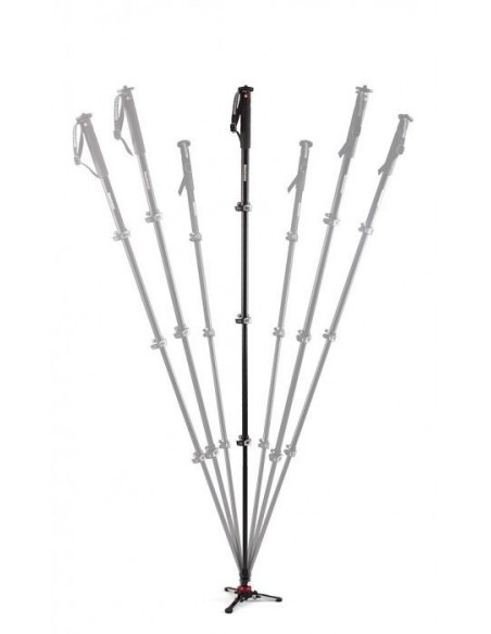 MONOPIE DE VÍDEO FLUIDO DE 4 SECCIONES DE ALUMINIO XPRO BASE FLUIDTECH MANFROTTO - MFMVMXPROA4