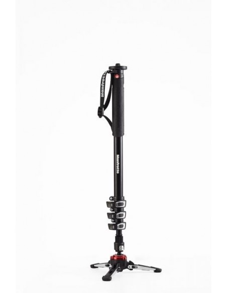 MONOPIE DE VÍDEO FLUIDO DE 4 SECCIONES DE ALUMINIO XPRO BASE FLUIDTECH MANFROTTO - MFMVMXPROA4