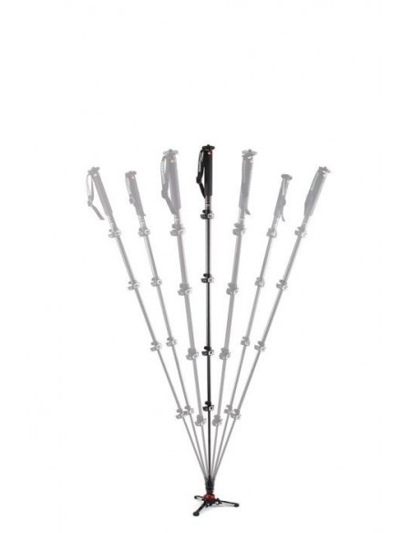 MONOPIE DE VÍDEO FLUIDO XPRO 5 SECCIONES EN FIBRA DE CARBONO CON BASE FLUIDTECH MANFROTTO - MFMVMXPROC5