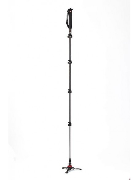 MONOPIE DE VÍDEO FLUIDO XPRO 5 SECCIONES EN FIBRA DE CARBONO CON BASE FLUIDTECH MANFROTTO- MFMVMXPROC5