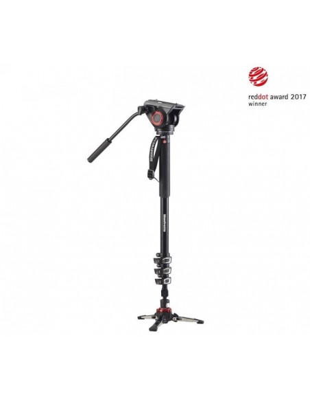 MONOPIE DE VÍDEO FLUIDO XPRO 4 SECCIONES ALUMINIO CON RÓTULA FLUIDA Y BASE FLUIDTECH MANFROTTO - MFMVMXPRO500
