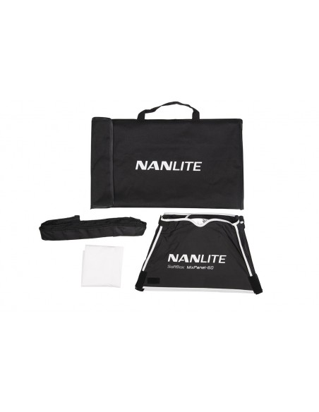 VENTANA DIFUSORA SOFTBOX CON NIDO DE ABEJA PARA MIXPANEL 60  NANLITE - NASPM60