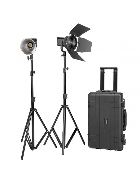 FOCOS LED FORZA 60 KIT 2 UNIDADES CON ACCESORIOS Y MALETA NANLITE - NA1220222KIT